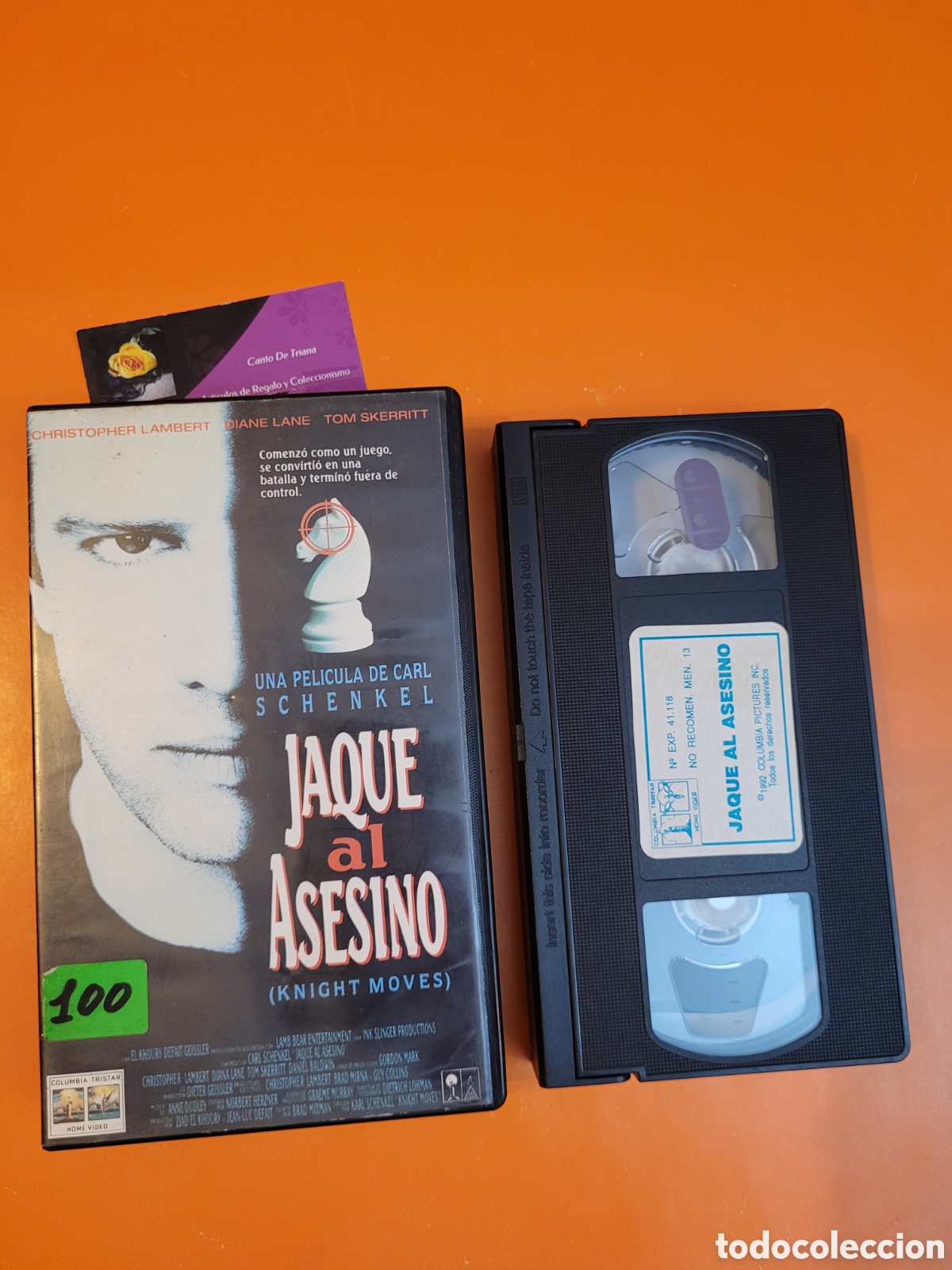 Cine: JAQUE AL ASESINO VHS CHRISTOPHER LAMBERT - Foto 1