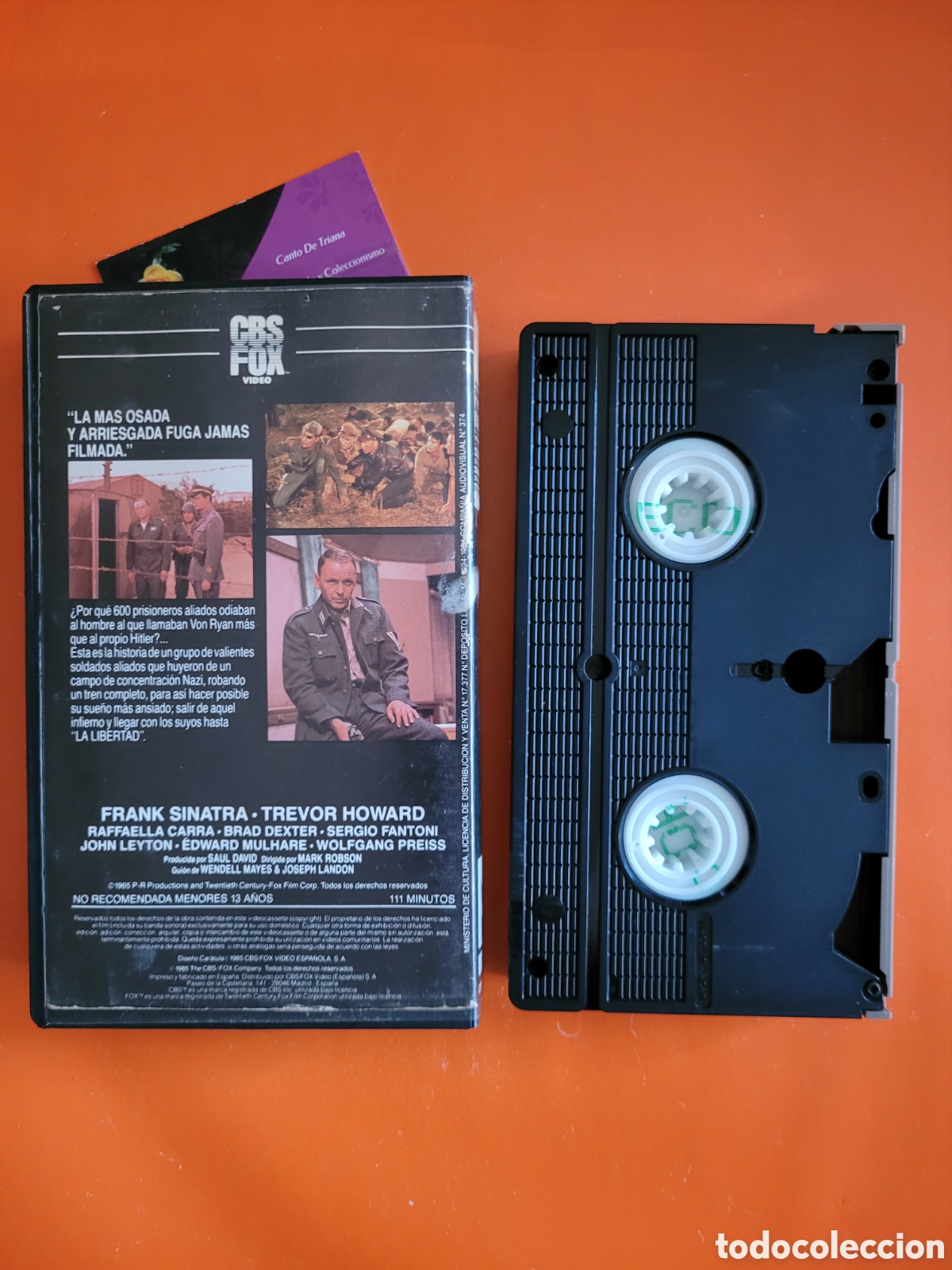 Cine: EL CORONEL VON RYAN VHS FRANK SINATRA - Foto 2