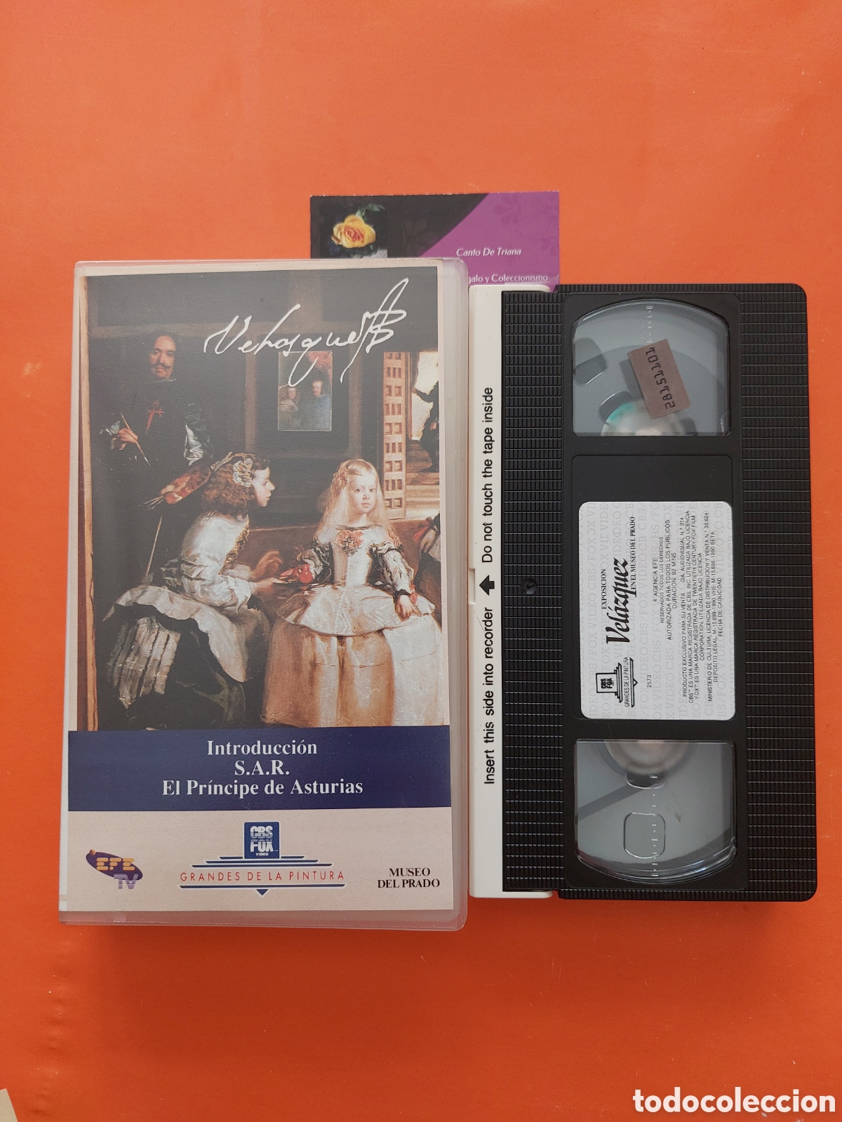 Cine: VELAZQUEZ EXPOSICI&Oacute;N EN EL MUSEO DEL PRADO VHS GRANDES DE LA PINTURA EFE TV FOLLETO EXPLICATIVO