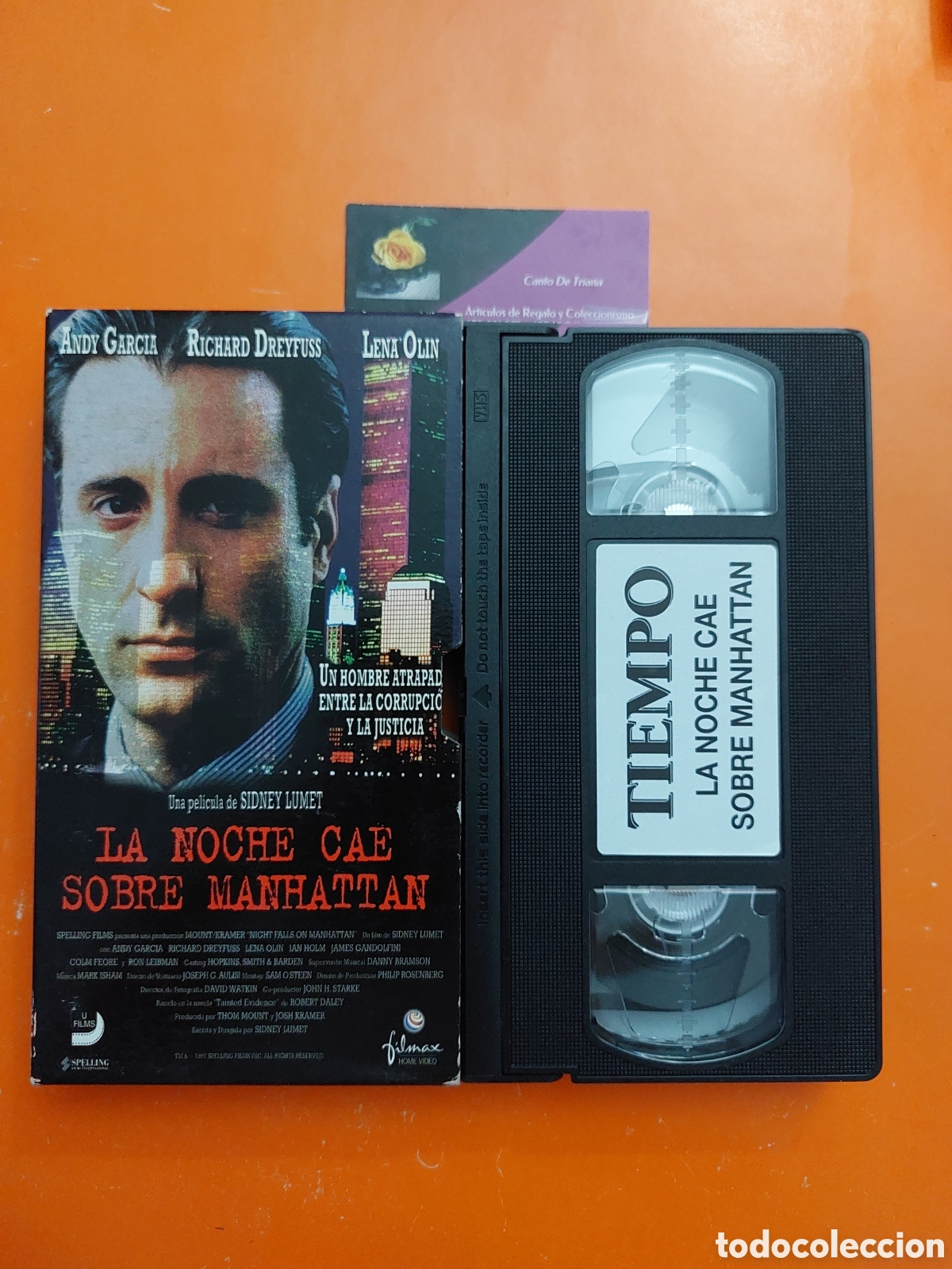 Cinema: LA NOCHE CAE SOBRE MANHATTAN # ANDY GARCIA # VHS # FILMAX # TIEMPO