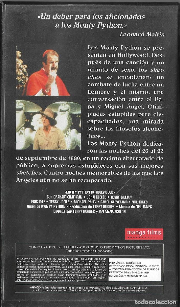 Cine: VHS - Monty Python en Hollywood. - Foto 2