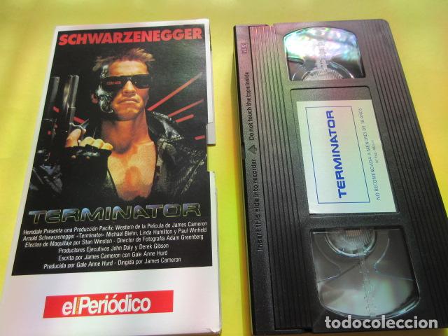 Cine: VIDEO VHS - ORIGINAL - TERMINATOR ARNOLS SCHWARZENEGGER - LEER INTERIOR