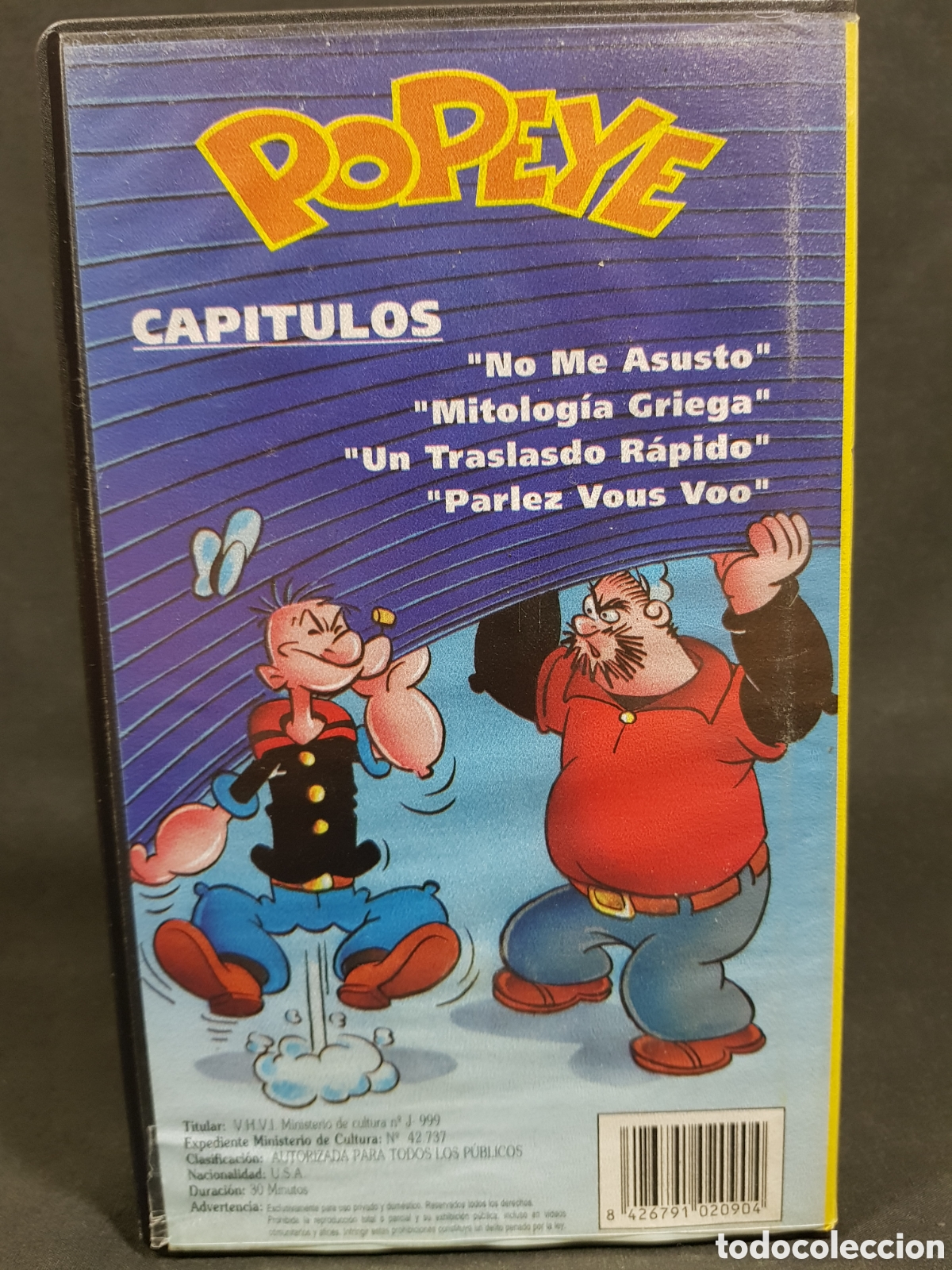 Cine: VHS Popeye 3 con 4 cap&iacute;tulos - Foto 2