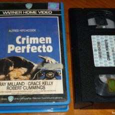 Cine: CRIMEN PERFECTO - RAY MILLAND, GRACE KELLY, ALFRED HITCHCOCK - 1ª EDICION WARNER VIDEOCLUB - VHS