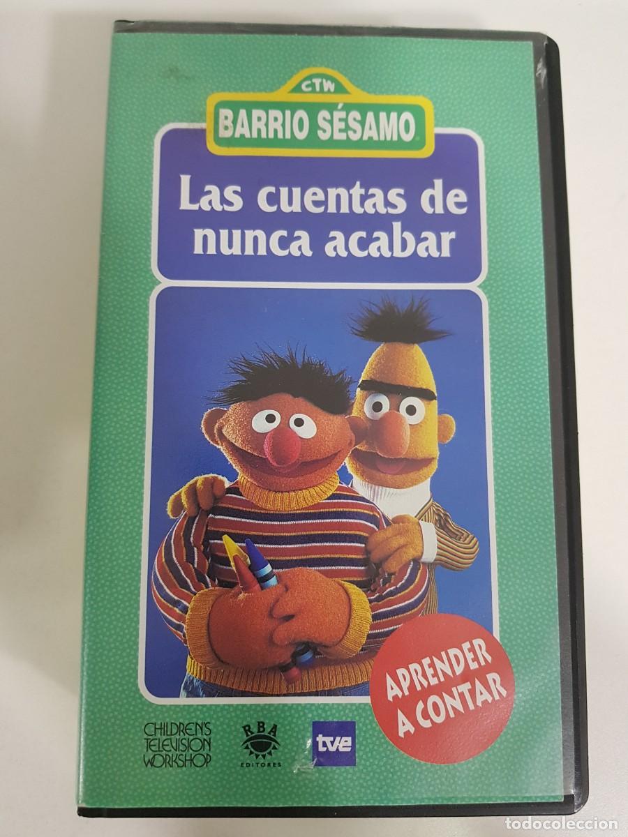 Cine: VHS. BARRIO SESAMO. LAS CUENTAS DE NUNCA ACABAR. APRENDER A CONTAR