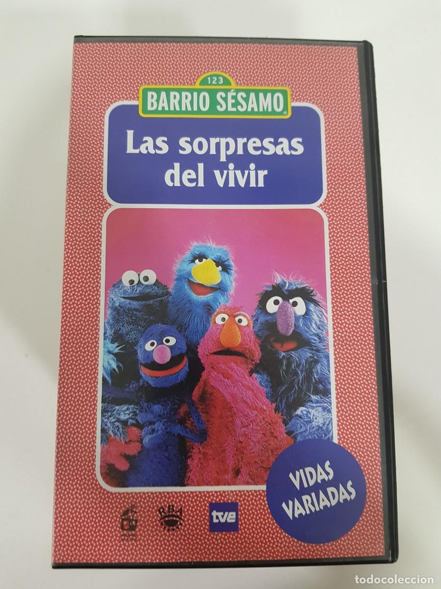 Cine: VHS. BARRIO SESAMO. LAS SORPRESAS DEL VIVIR. VIDAS DIARIAS