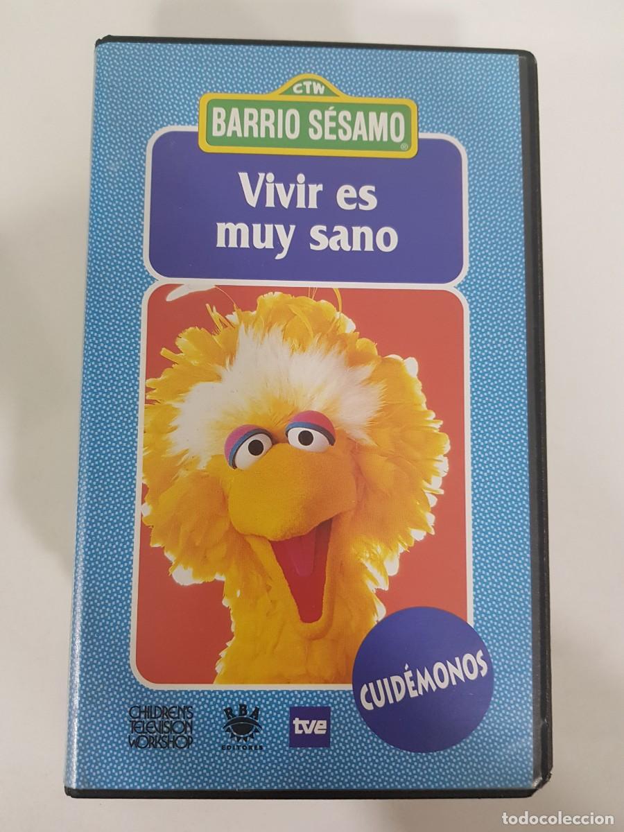 Cine: VHS. BARRIO SESAMO. VIVIR ES MUY SANO. CUIDEMONOS