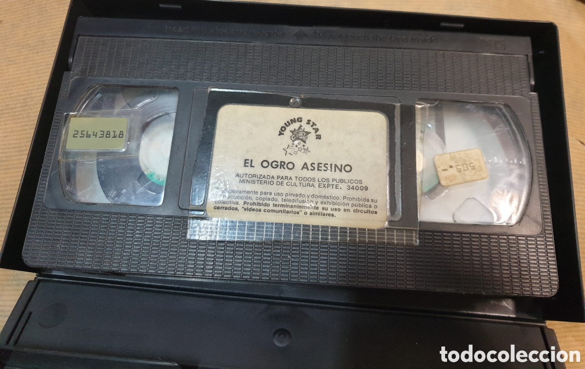 Cine: El ogro asesino. SOLO PELICULA. VHS