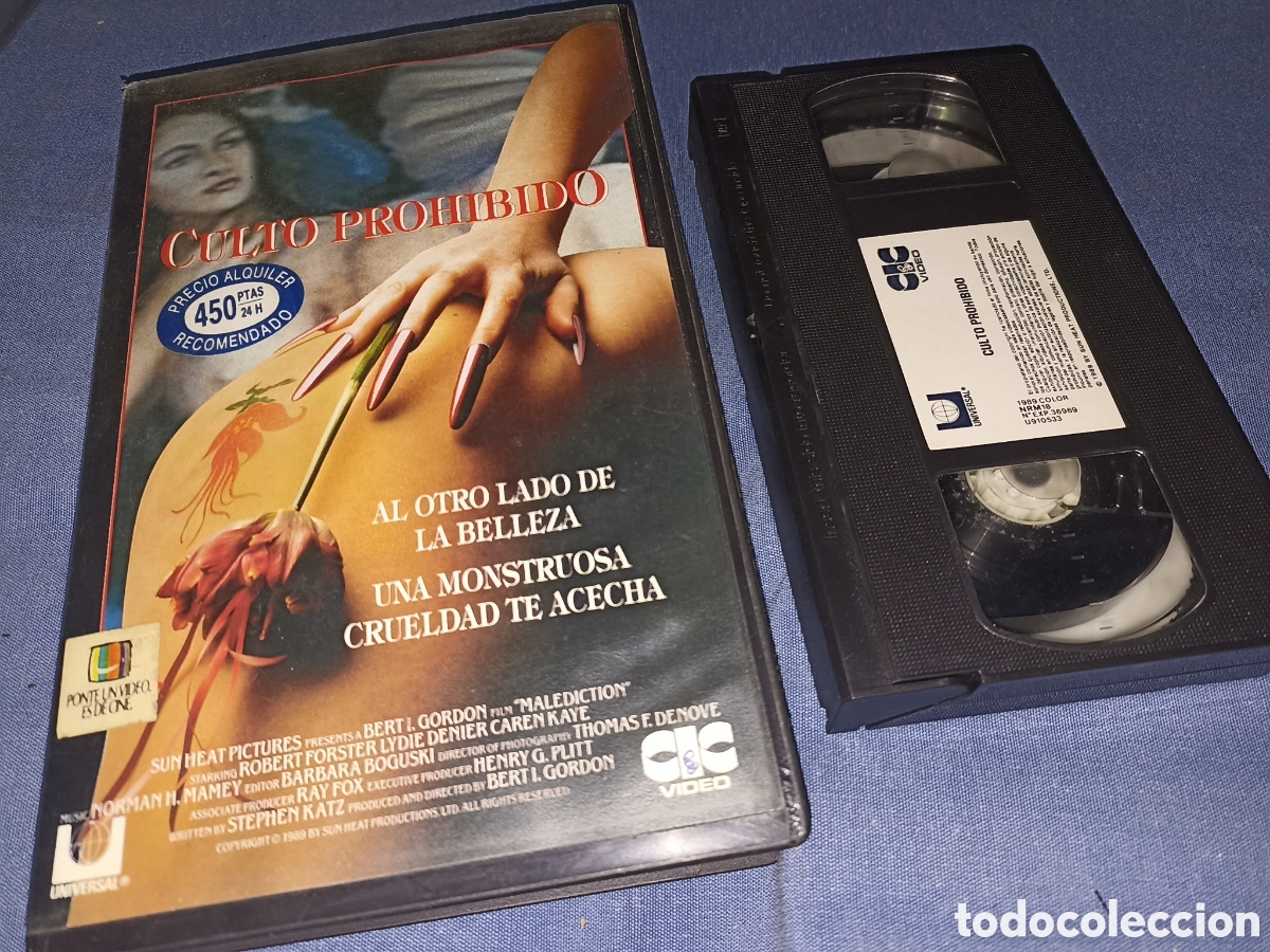 Cine: Culto prohibido- vhs- bert I. Gordon- terror