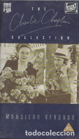 Cine: MONSIEUR VERDOUX. THE CHARLIE CHAPLIN COLLECTION VHS-1076