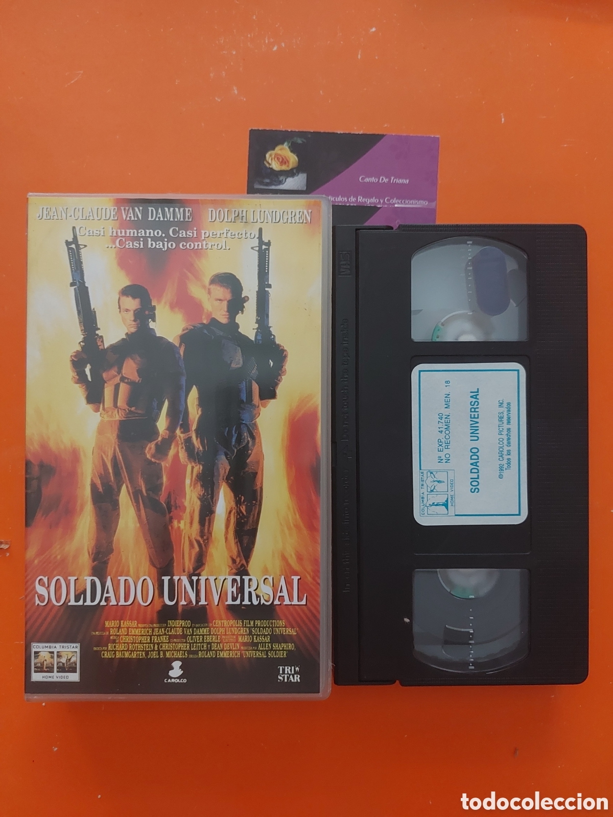 Cine: SOLDADO UNIVERSAL # VHS # JEAN-CLAUDE VAN DAMME-DOLH LUNDGREN # COLUMBIA TRISTAR