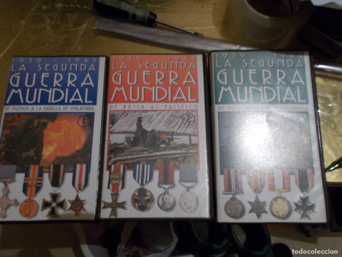 Cin&eacute;ma: LA SEGUNDA GUERRA MUNDIAL LOTE DE 3 VHS