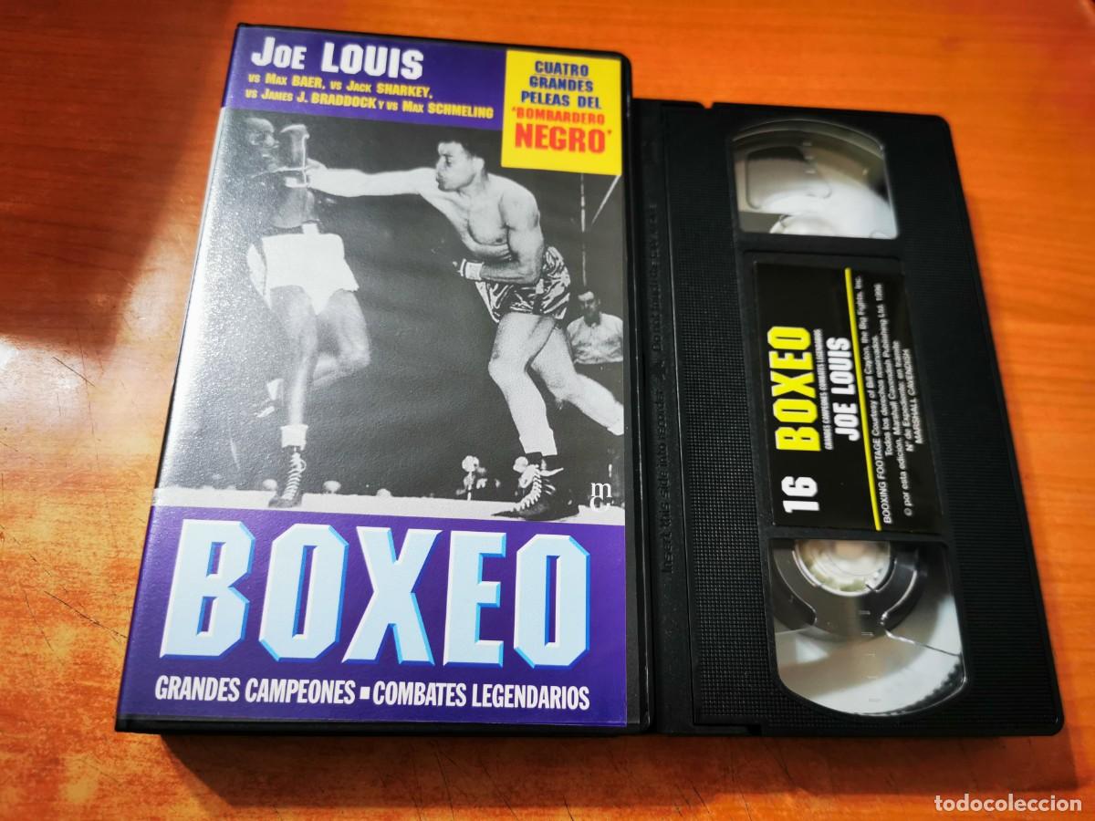 Cine: JOE LOUIS Vs MAX BAER Vs JACK SHARKEY BOXEO GRANDES CAMPEONES N&ordm; 16 COMBATES LEGENDARIOS VHS