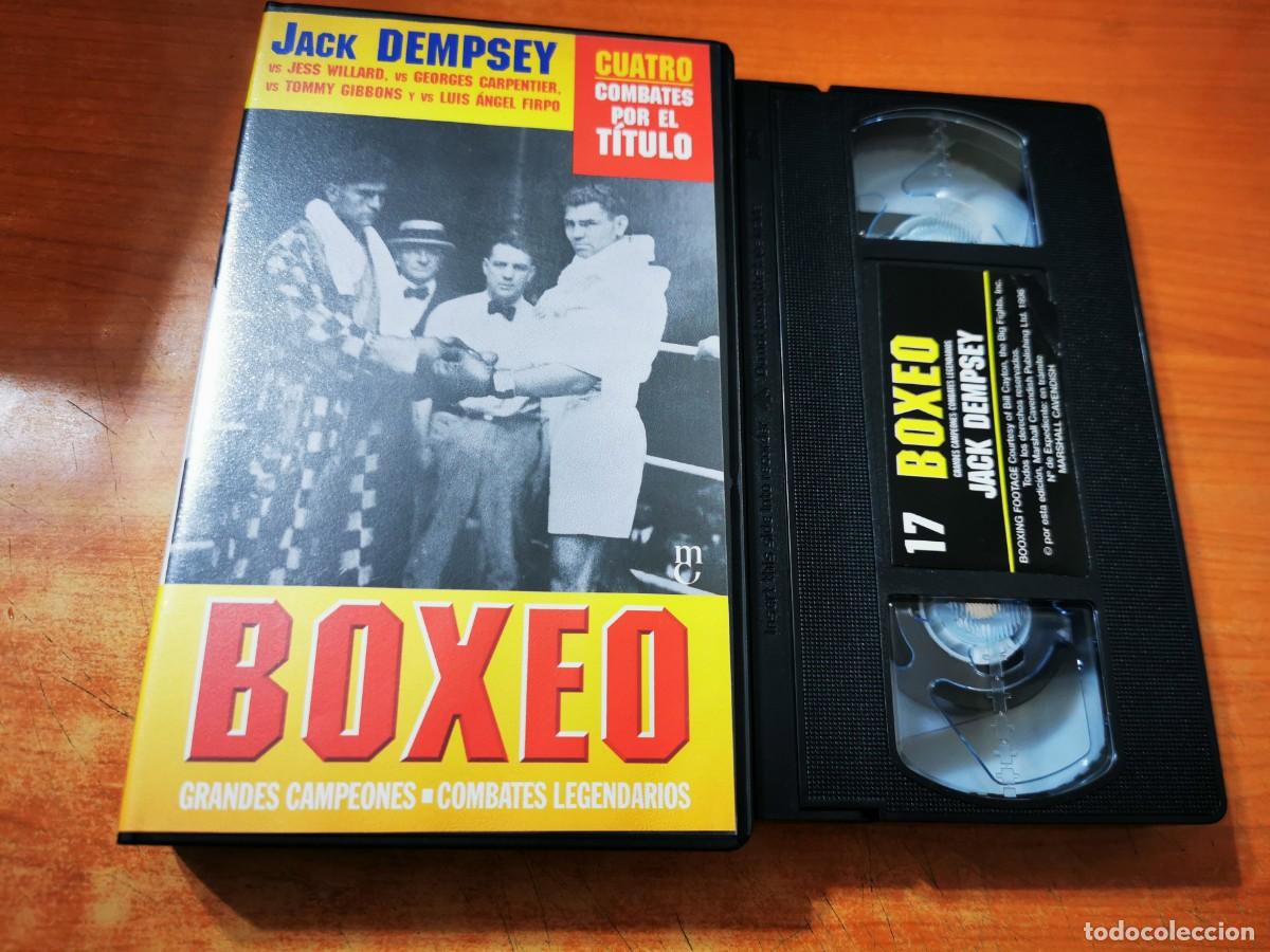 Cinema: JACK DEMPSEY Vs JESS WILLARD BOXEO COLECCION GRANDES CAMPEONES N&ordm; 17 COMBATES LEGENDARIOS VHS