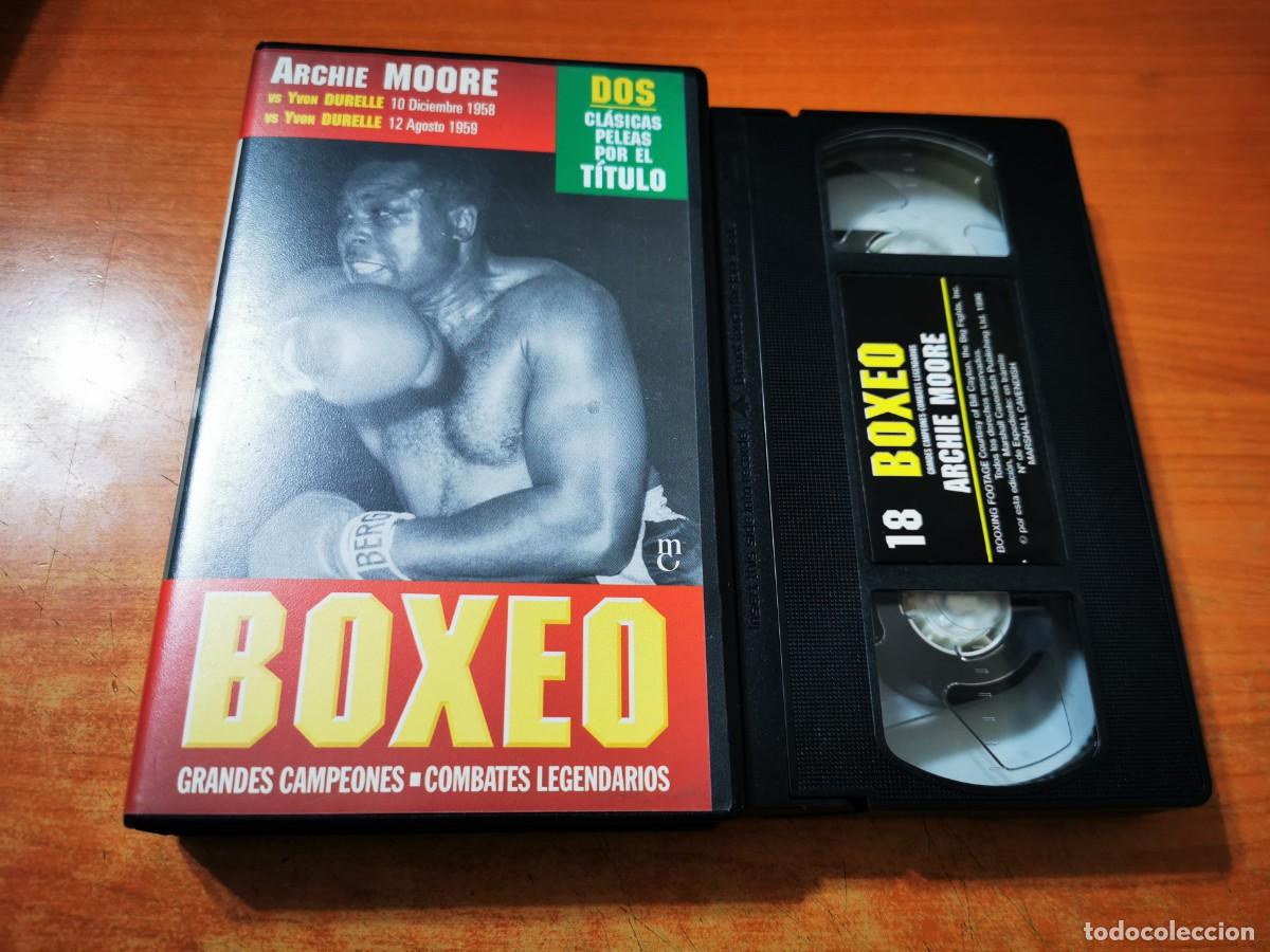 Cinema: ARCHIE MOORE Vs YVON DURELLE BOXEO COLECCION GRANDES CAMPEONES N&ordm; 18 COMBATES LEGENDARIOS VHS