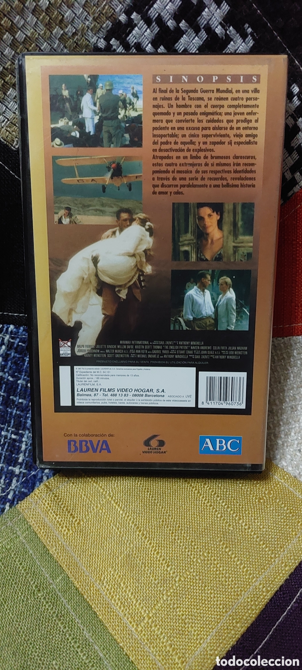 Cine: VHS El Paciente Ingl&eacute;s - Foto 2