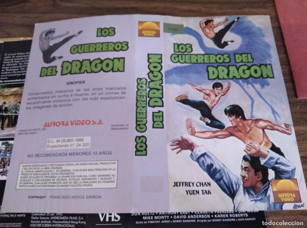 Cine: CARATULA - LOS GUERREROS DEL DRAGON - KUNG FU, ARTES MARCIALES, KARATE
