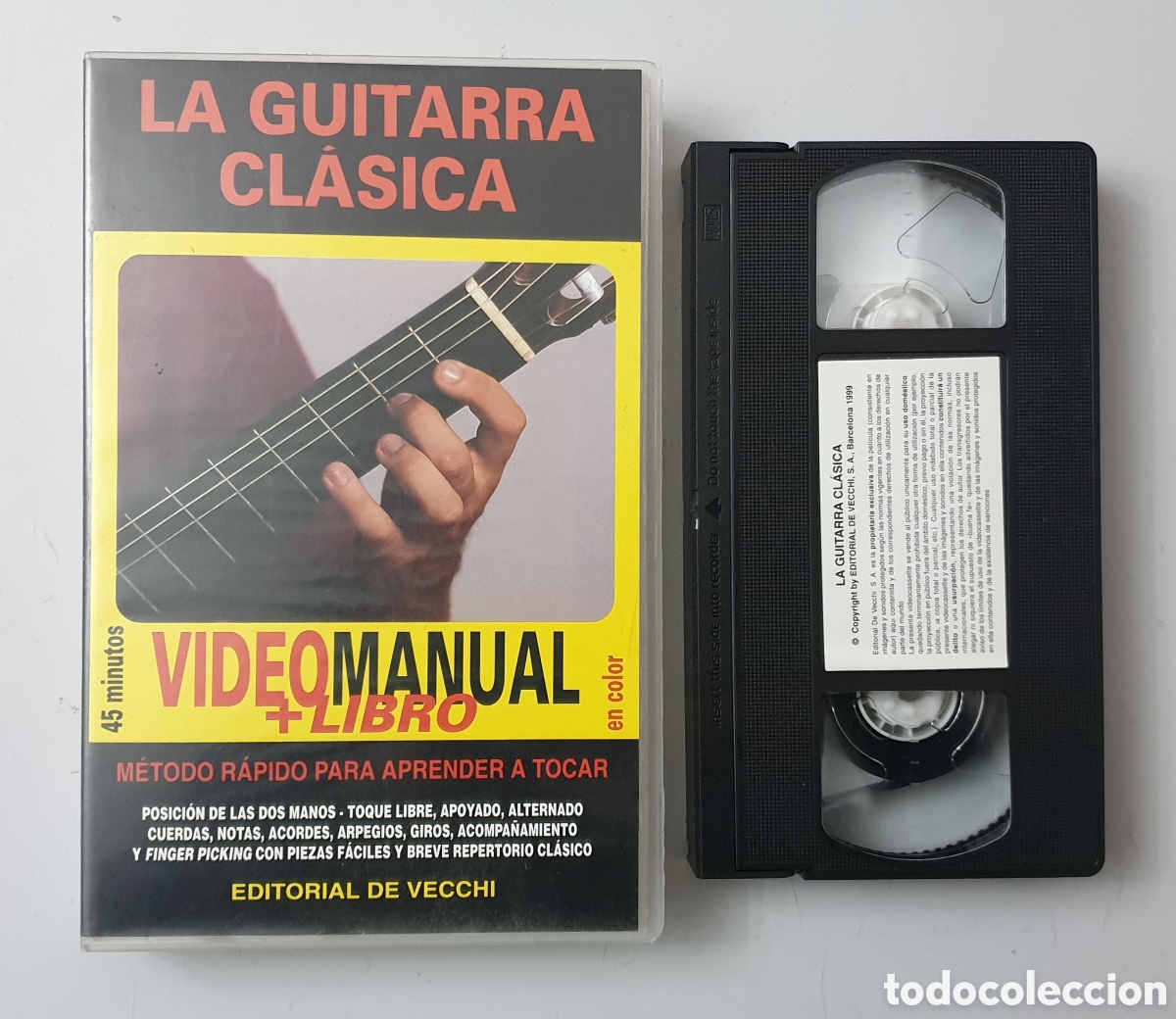 Cine: VHS LA GUITARRA CLASICA VIDEOMANUAL (Becchi, 1999) ULTRA RAREZA UNICA EN TC