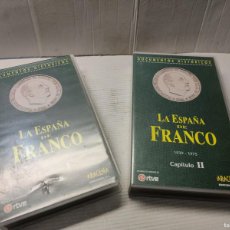 Cine: VHS LA ESPAÑA DE FRANCO DE EDICIONES ARACENA EN 2 CINTAS DIFÍCIL. Lote 384176319