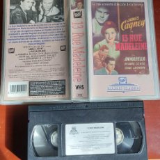 Cine: 13 RUE MADELEINE JAMES CAGNEY FOX VIDEO GRANDES CLÁSICOS 1947 VHS