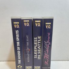 Cine: VHS LOTE 4 PELICULAS CINE VERSIÓN ORIGINAL CON SUBTITULOS. Lote 388220024