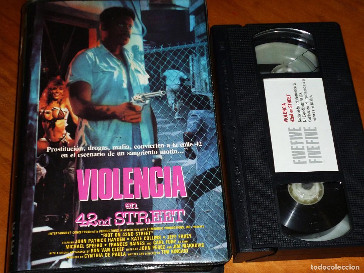 Kino: VIOLENCIA EN 42 STREET - JOHN PATRICK HAYDEN, KATE COLLINS - VHS