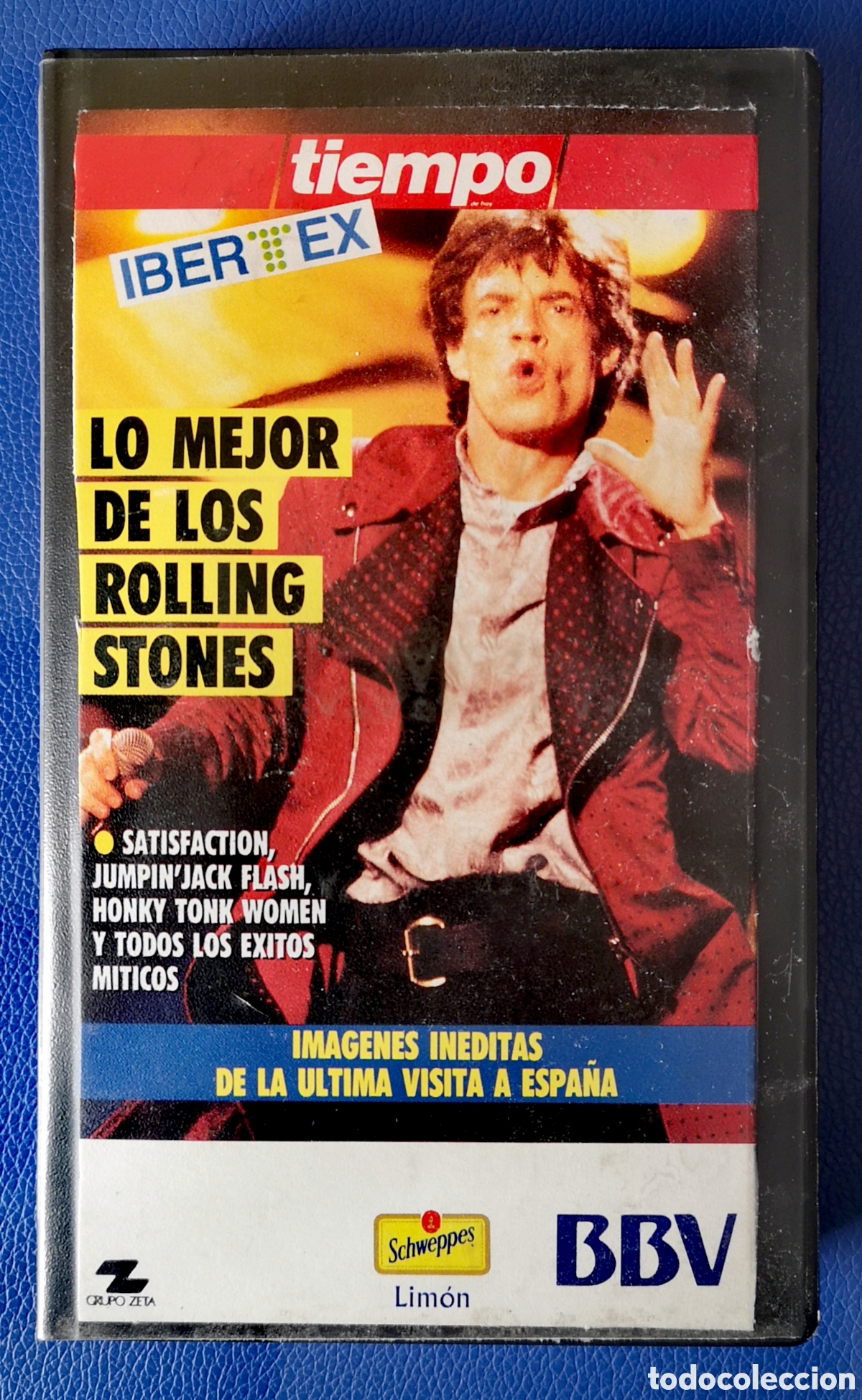 Cine: LO MEJOR DE LOS ROLLING STONES - IMAGENES DE SU VISITA EN ESPA&Ntilde;A - VHS