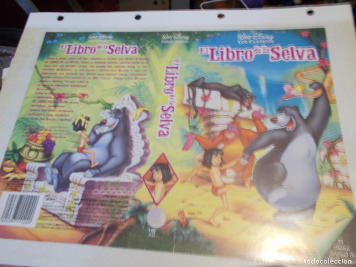 Cine: EL LIBRO SE LA SELVA SOLO CARATULA,ORIGINAL ,, Y PORTADA,, TAMA&Ntilde;O FOLIO