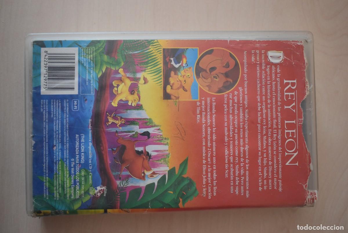 Cine: VHS. El Rey Le&oacute;n. Disney - Foto 3