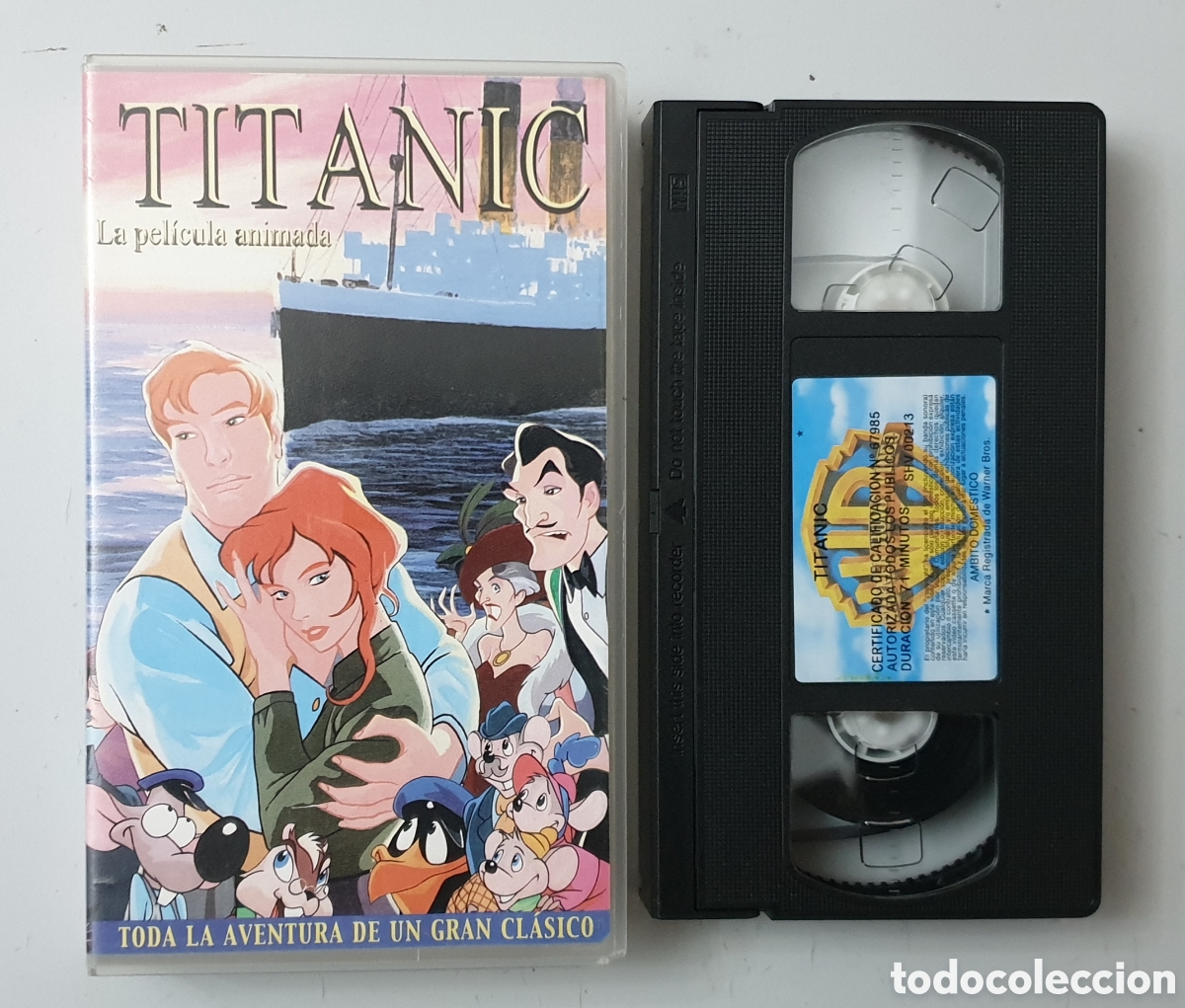 Cine: VHS TITANIC LA PELICULA ANIMADA (WB, 2000) RARA ESCASISIMA
