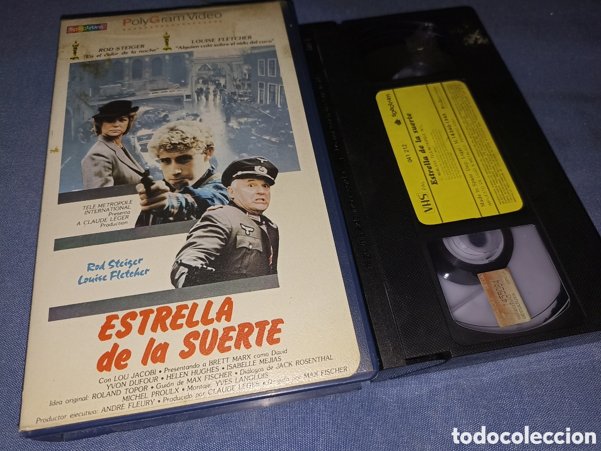 Cine: Estrella de la suerte- vhs- rod steiger- louise fletcher- Descatalogada