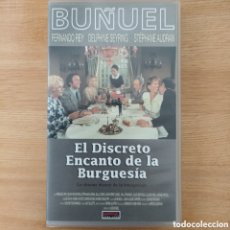 Cine: EL DISCRETO ENCANTO DE LA BURGUESÍA. LUIS BUÑUEL. VHS MANGA HOME VIDEO.. Lote 398657209
