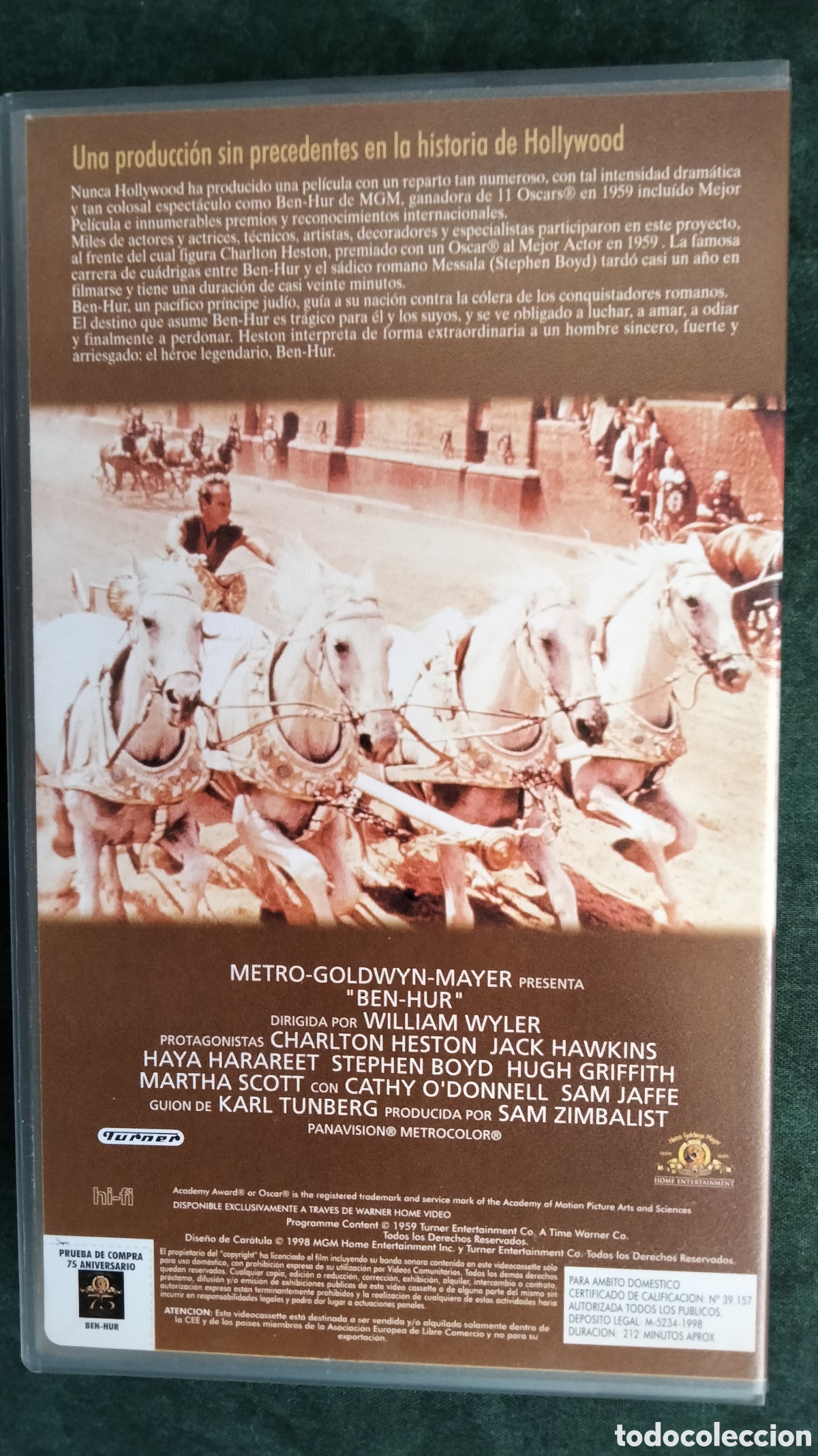 Cine: CINTA VHS BEN-HUR - Foto 2