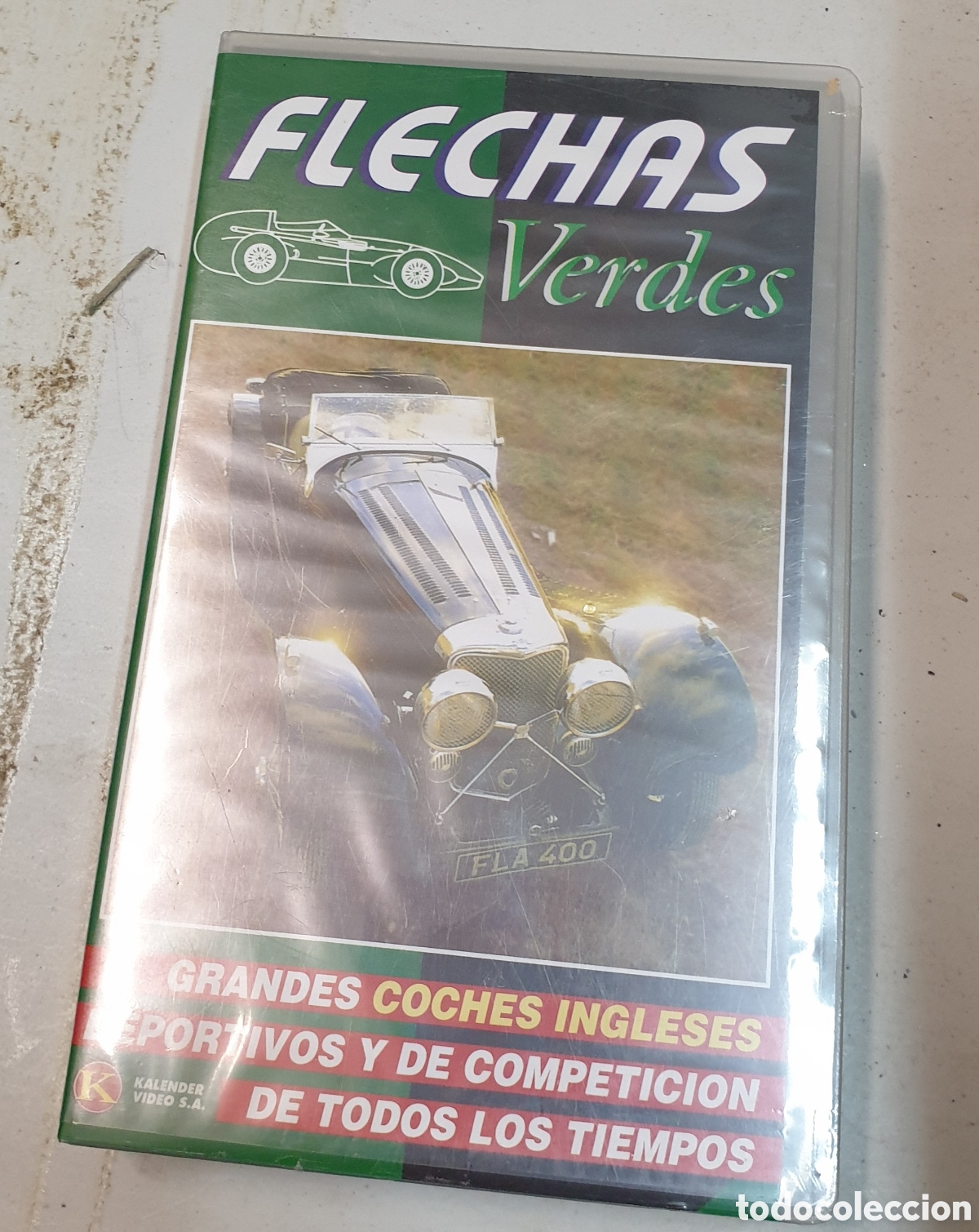 Cine: Flechas verdes. Grandes coches ingleses. VHS. SIN ABRIR