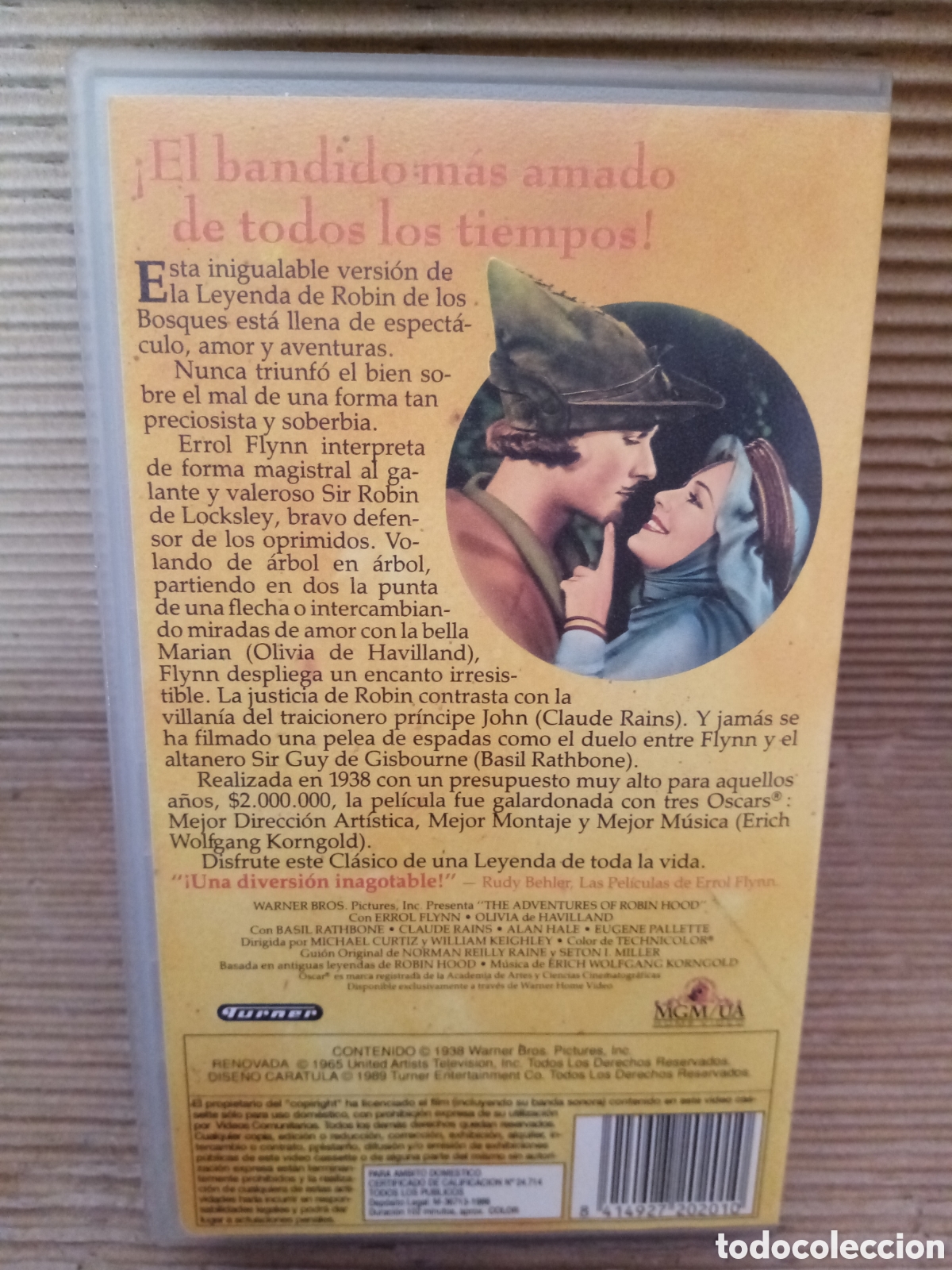 Cine: Pel&iacute;cula VHS. Robin de los bosques - Foto 3