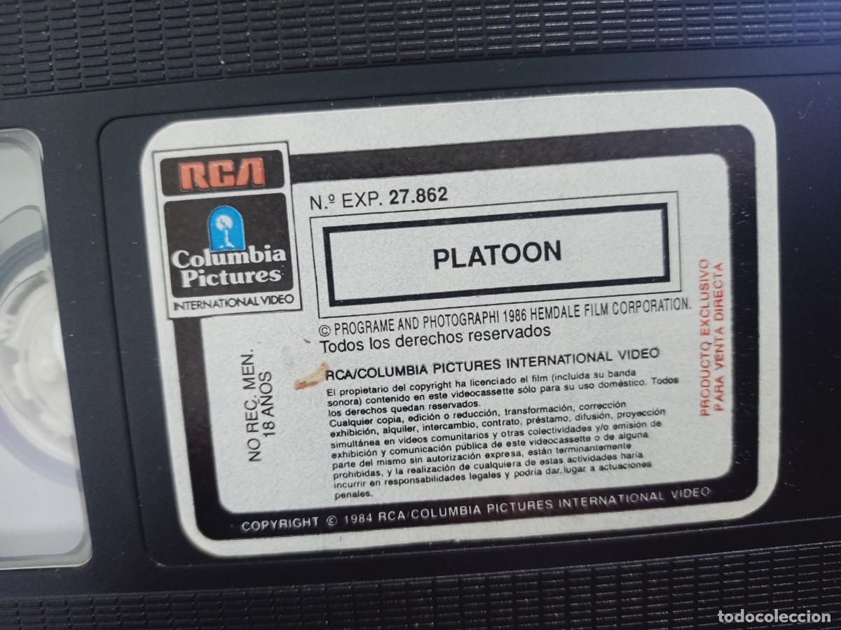 Cine: PLATOON - ESTUCHE - VHS - Foto 7