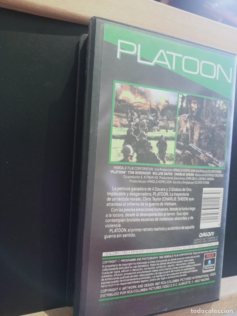 Cine: PLATOON - ESTUCHE - VHS - Foto 9