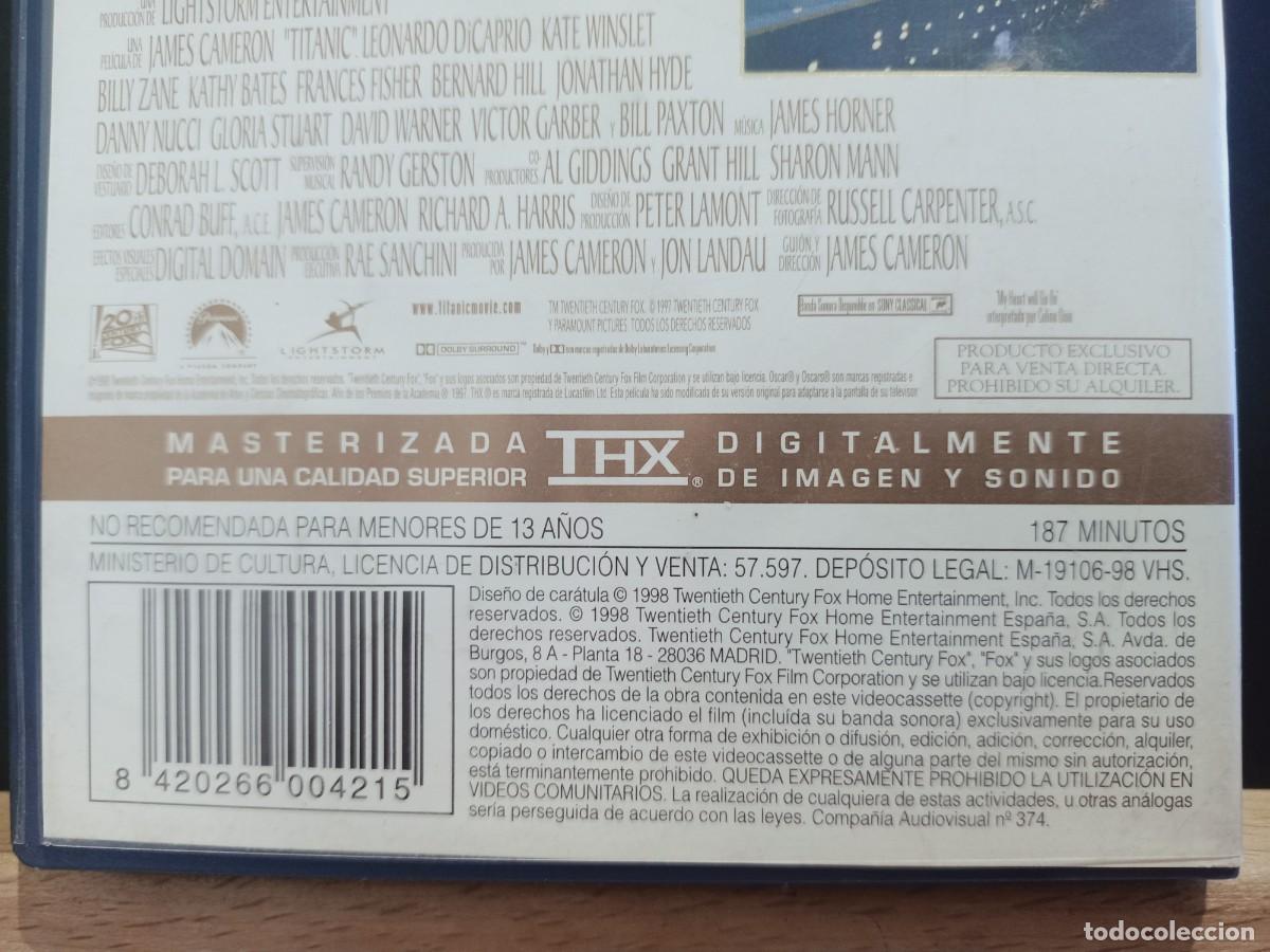 Cine: TITANIC - ESTUCHE - VHS - Foto 10