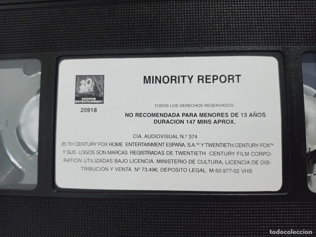 Cine: MINORITY REPORT - ESTUCHE - VHS - Foto 6