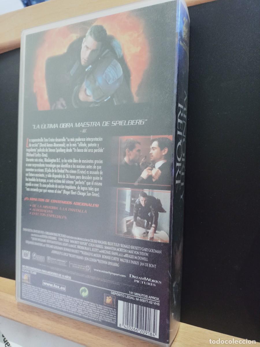 Cine: MINORITY REPORT - ESTUCHE - VHS - Foto 7