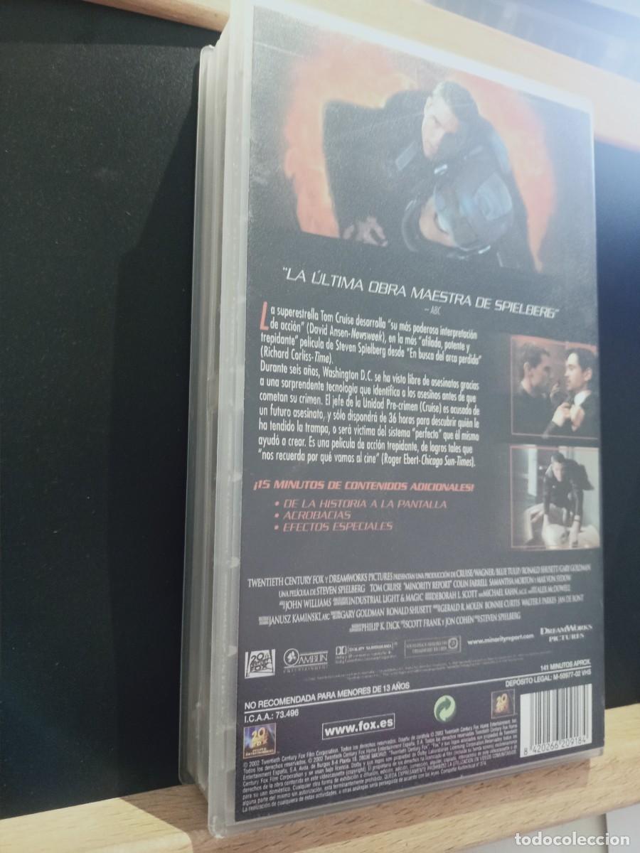 Cine: MINORITY REPORT - ESTUCHE - VHS - Foto 8