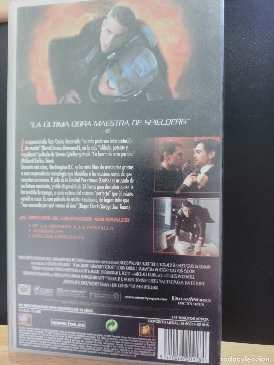 Cine: MINORITY REPORT - ESTUCHE - VHS - Foto 9