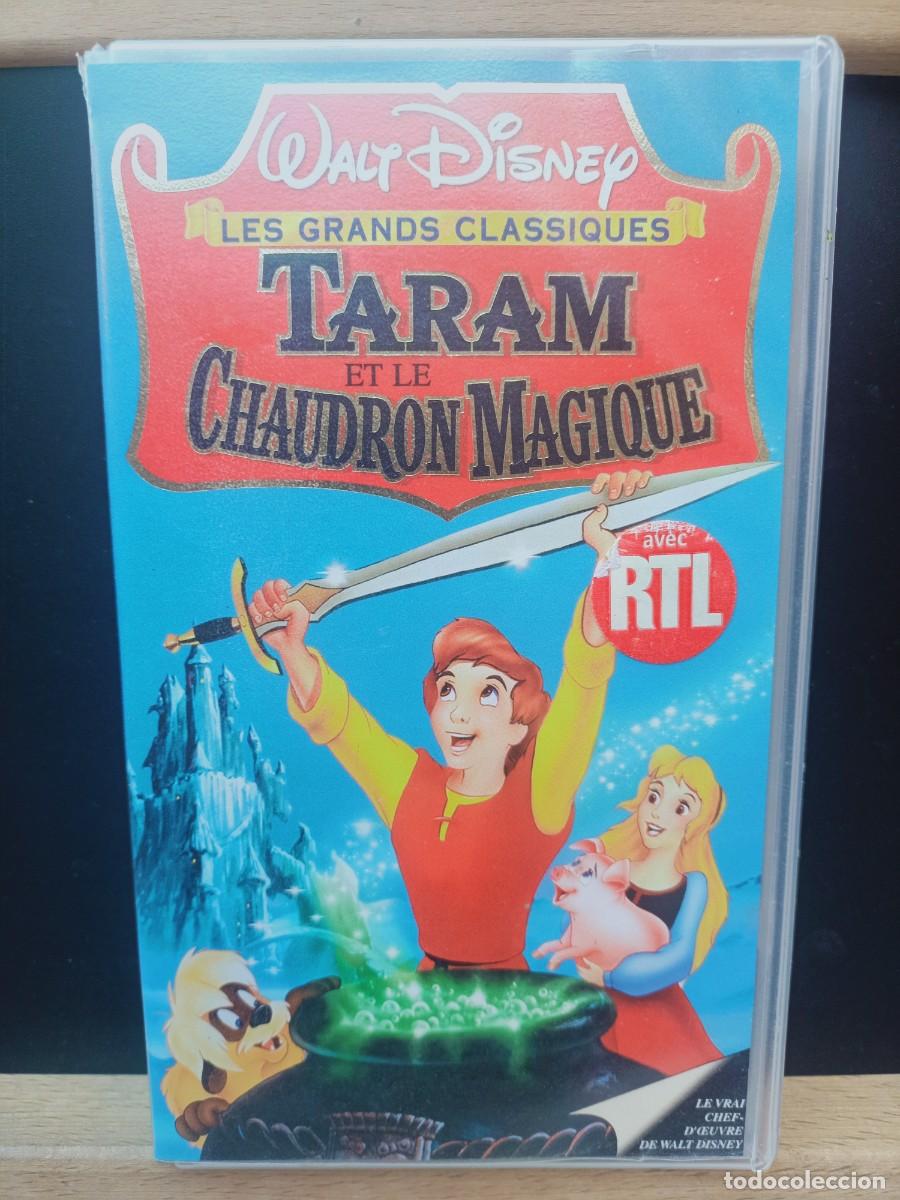 Cinema: TARAM ET LE CHAUDRON MAGIQUE - WALT DISNEY - TARON Y EL CALDERO M&Aacute;GICO EN FRANC&Eacute;S - EN ESTUCHE - VHS