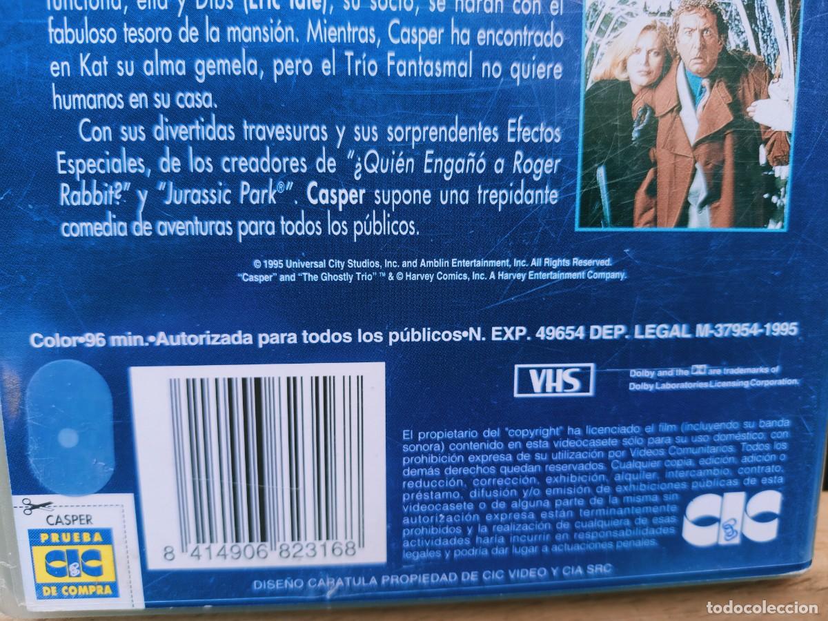 Cine: CASPER - 1995 - EN ESTUCHE - VHS - Foto 9