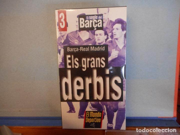 Cinema: VHS.EL SEGLE DEL BARCA.BARCA-REAL MADRID.ELS GRANS DERBIS.