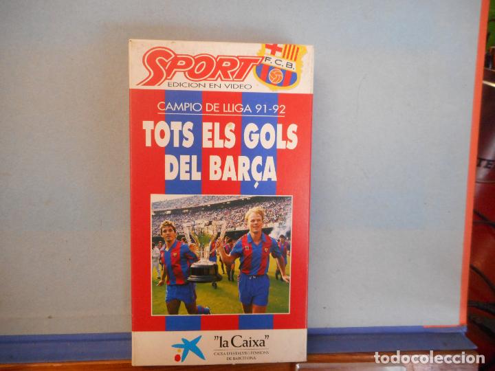 Cinema: VHS.CAMPIO DE LLIGA 91-92. TOTS ELS GOLS DEL BARCA.