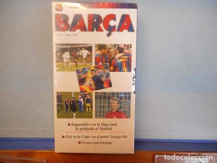 Cinema: VHS.BARCA NUM. 7 MARC 1999.IMPARABLES EN LA LLIGA AMB LA GOLEJADA AL MADRID.