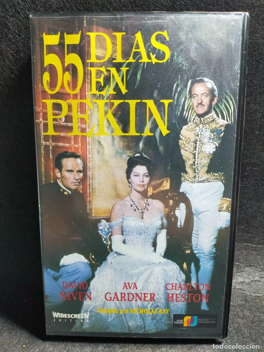 Cine: 55 Dias en Pek&iacute;n VHS Charlon Heston Ava Gardner David Niven Cine Hist&oacute;rico RBA