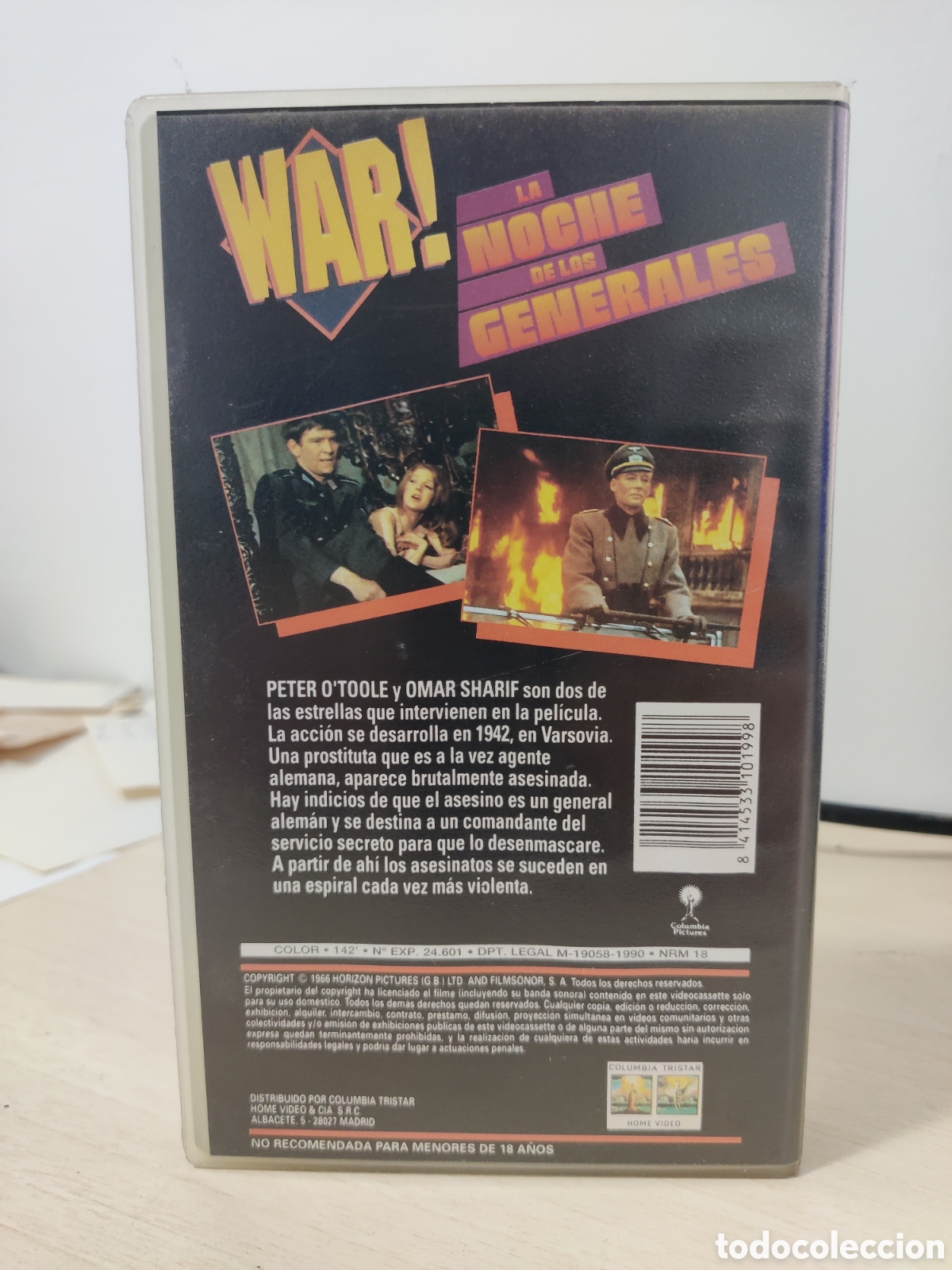 Cine: VHS LA NOCHE DE LOS GENERALES - Foto 3