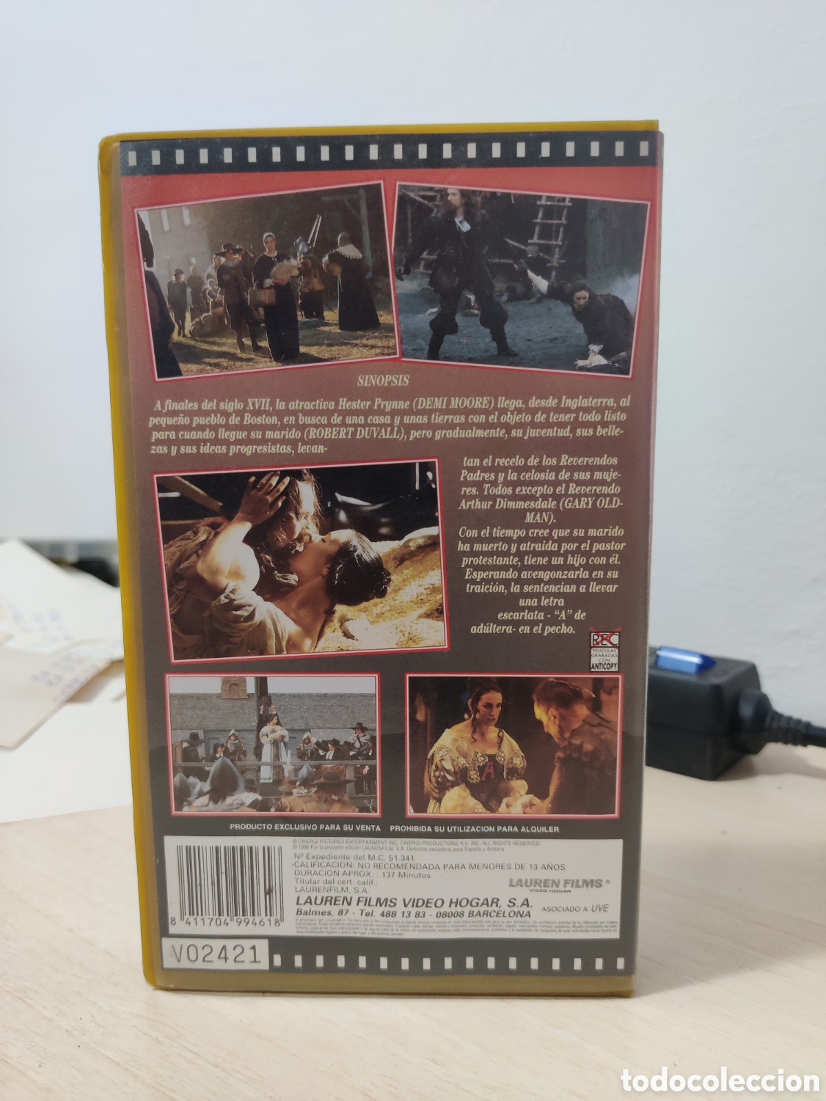 Cine: VHS LA LETRA ESCARLATA - Foto 3